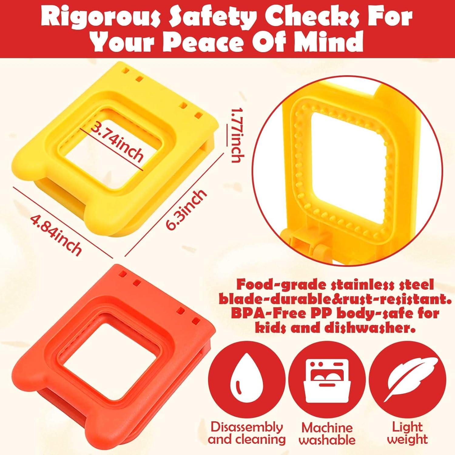 Cortador y Sellador de Sándwiches 2 PCS Acero Inoxidable