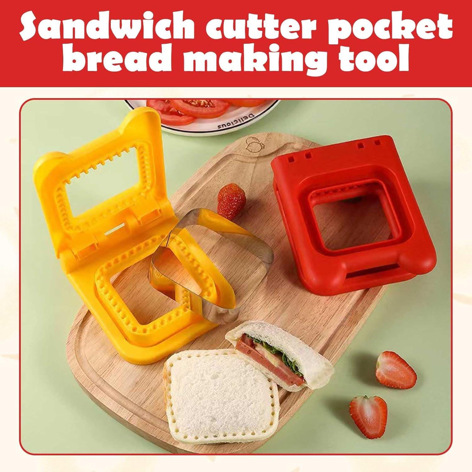 Cortador y Sellador de Sándwiches 2 PCS Acero Inoxidable