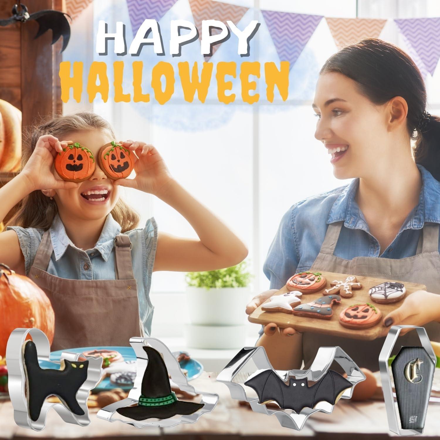 Juego de Cortadores de Galletas Halloween KAISHANE 7 Piezas