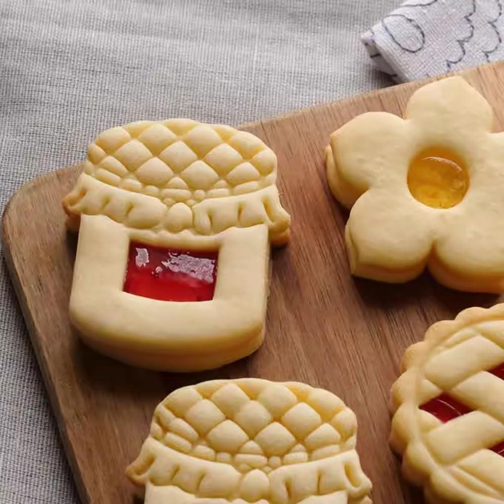 Juego de Cortadores de Galletas de Mermelada RUIYDZ 4 Piezas