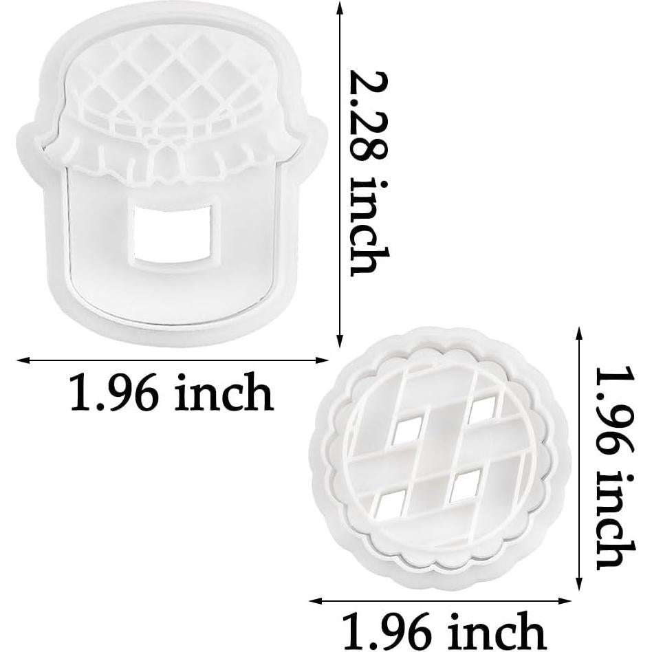 Juego de Cortadores de Galletas de Mermelada RUIYDZ 4 Piezas