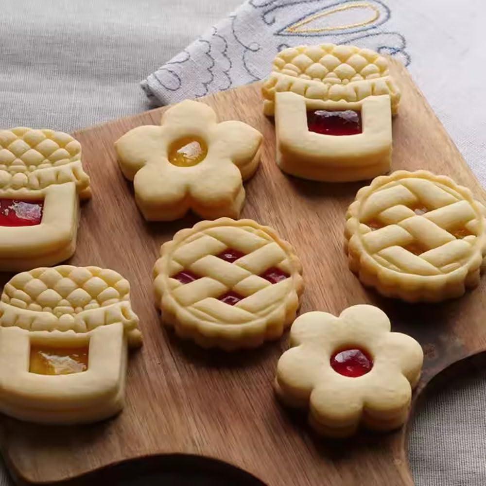 Juego de Cortadores de Galletas de Mermelada RUIYDZ 4 Piezas