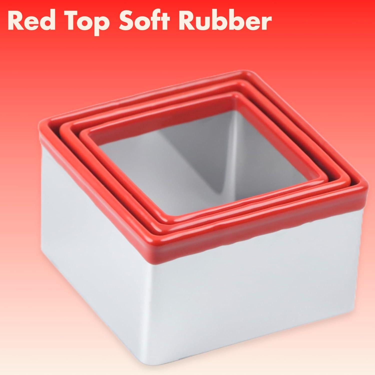 Juego de 3 Cortadores de Galletas Cuadrados COOKIEQUE 6.35-8.38 cm