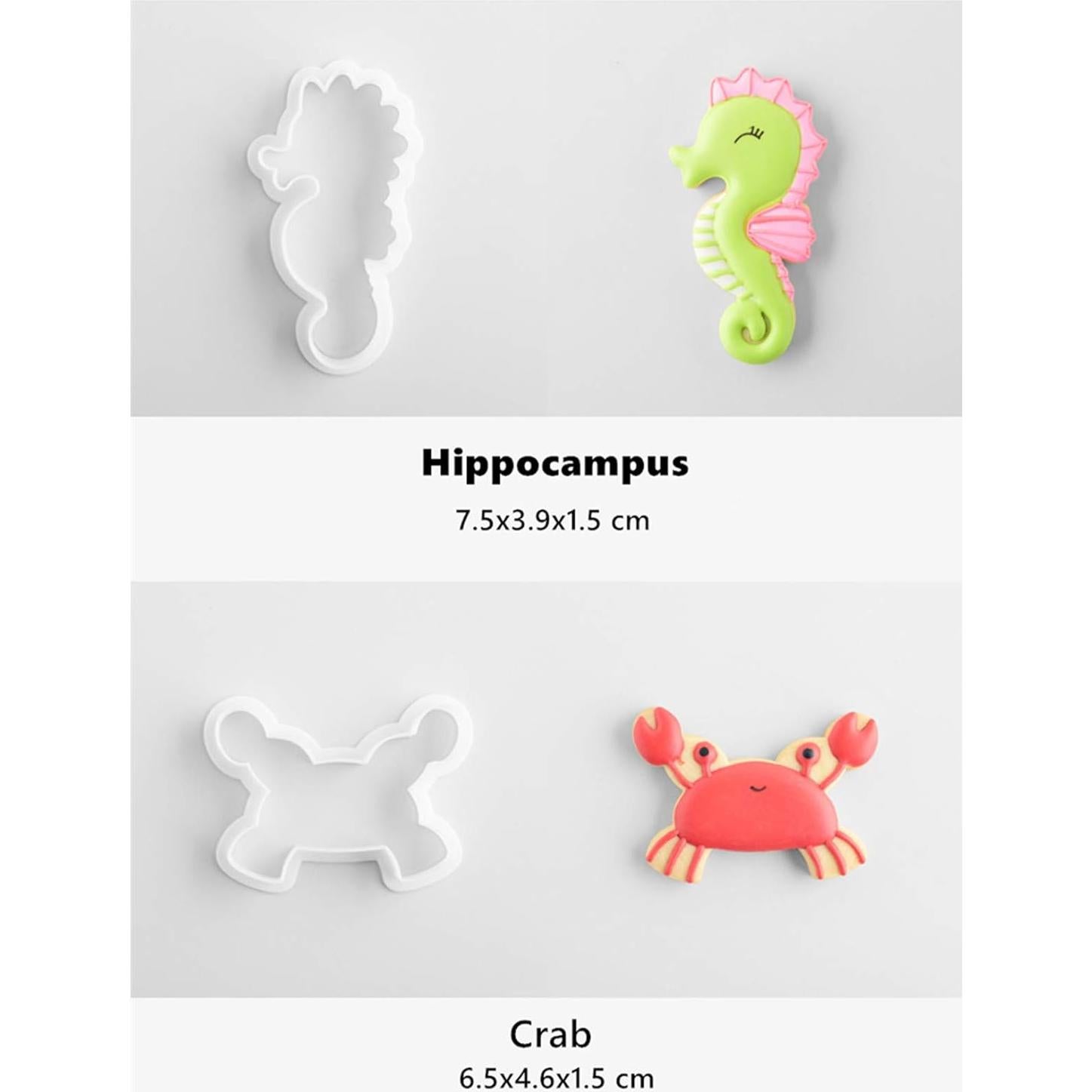 Cortadores de Galletas Chchmu 8 Piezas Formas Marinas