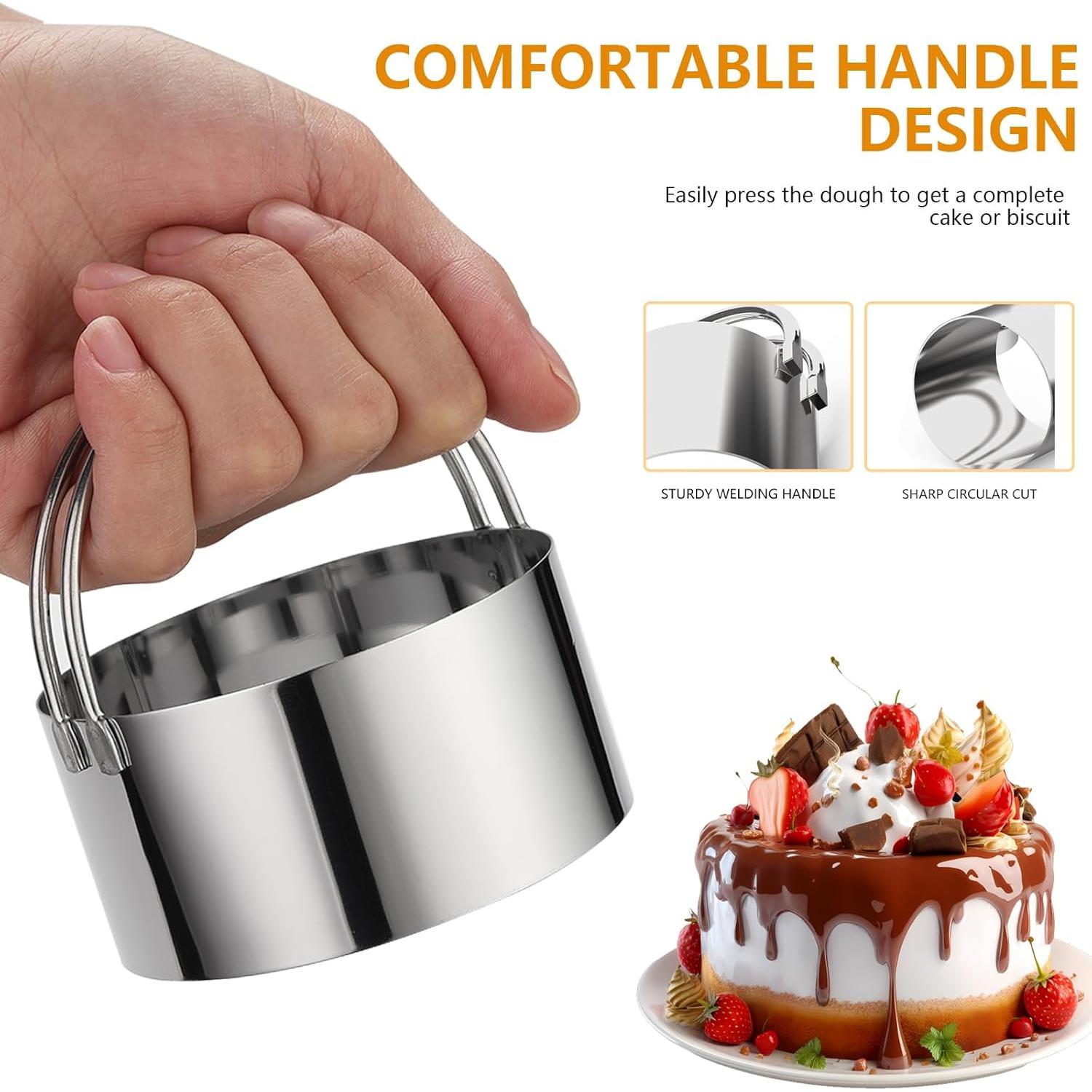 Set de Cortadores de Galletas Redondos CUTENJOY 5 Piezas