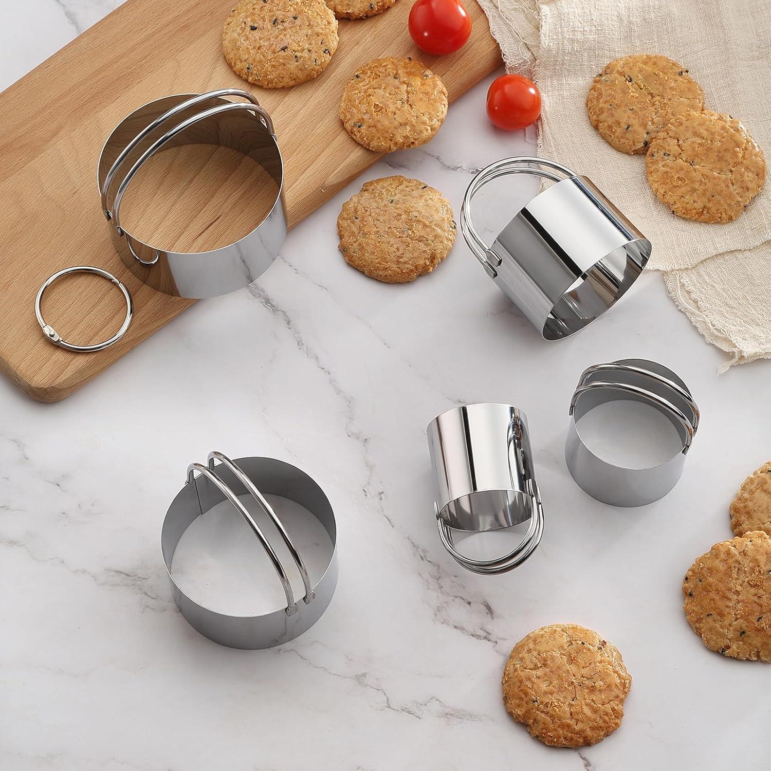 Set de Cortadores de Galletas Redondos CUTENJOY 5 Piezas