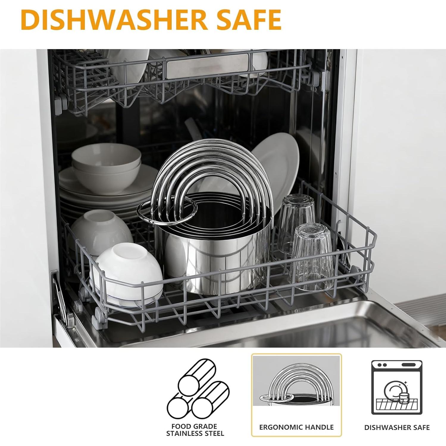 Set de Cortadores de Galletas Redondos CUTENJOY 5 Piezas