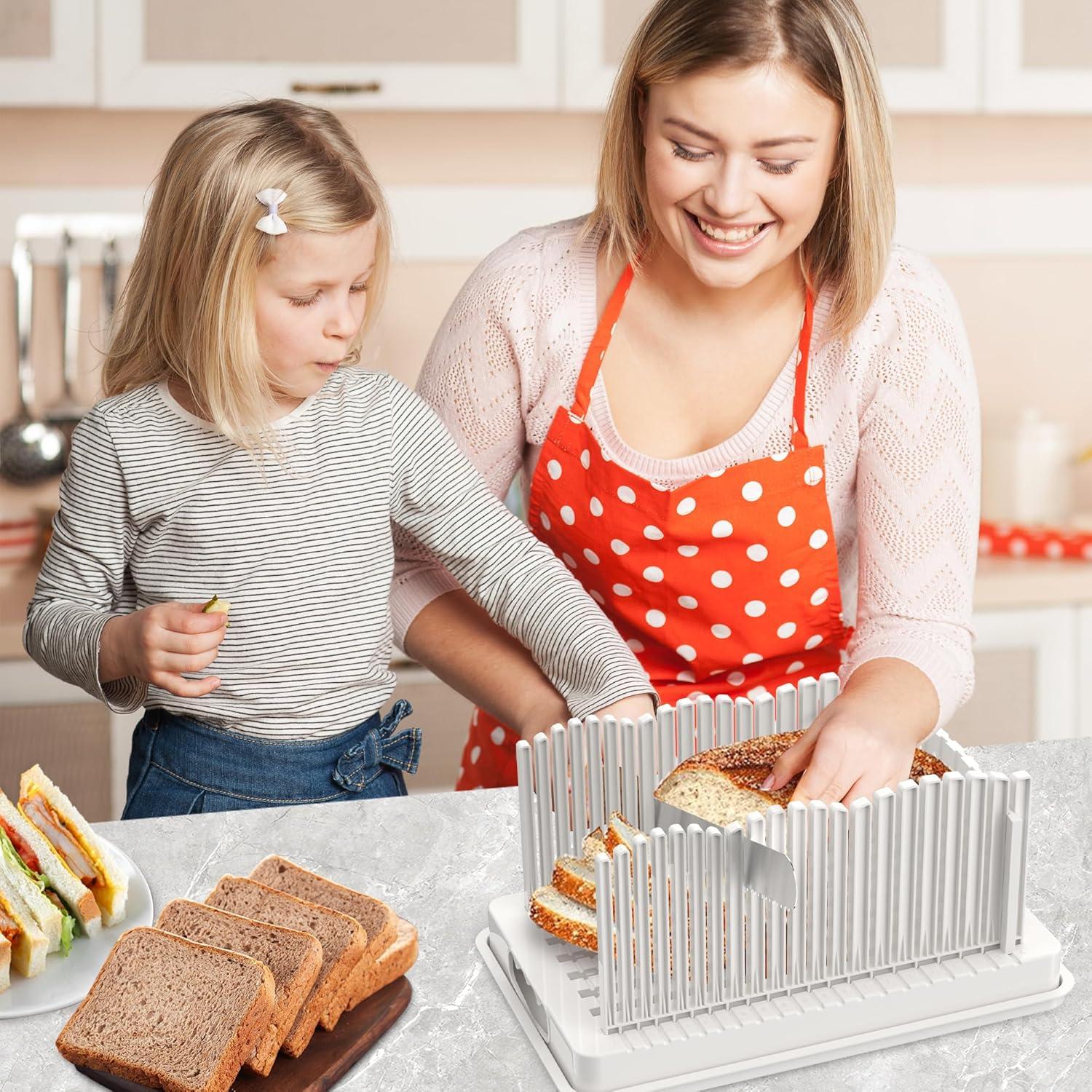 Cortador de Pan CMDZHF Ajustable Plegable Libre de BPA