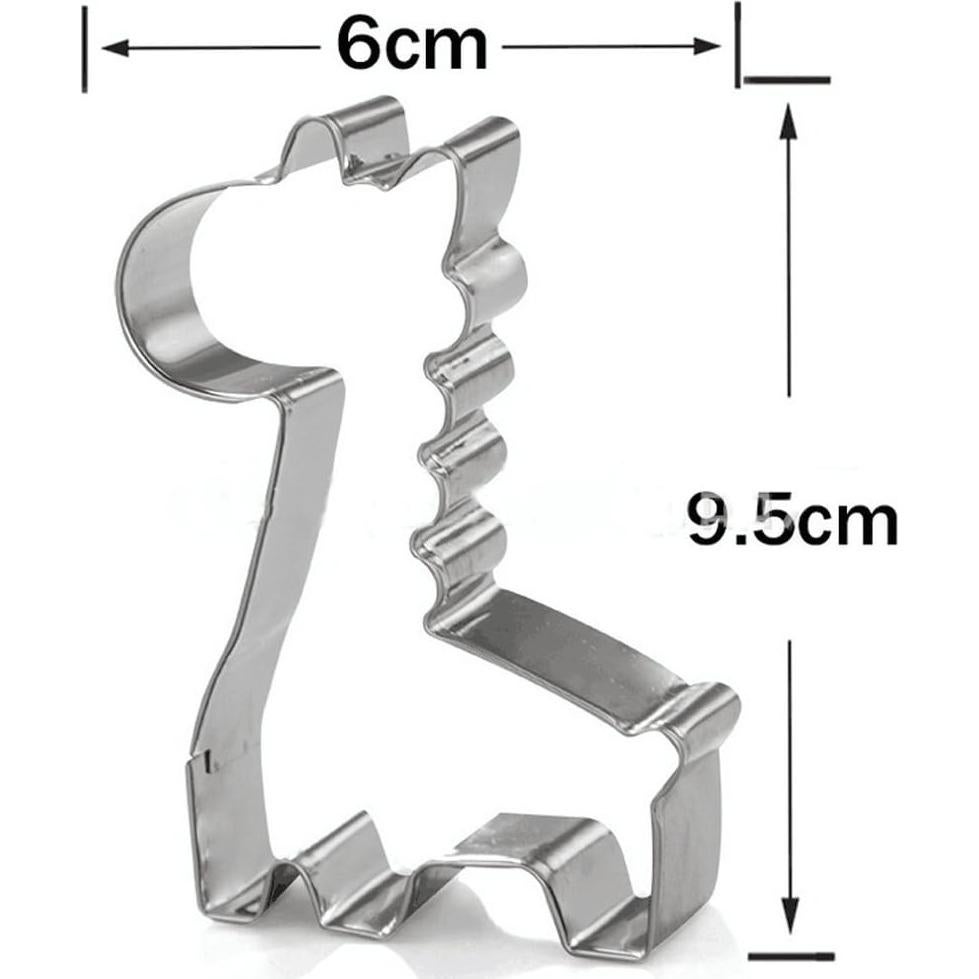 Cortadores de Galletas Jirafa WOBATOY Acero Inoxidable 2 Piezas