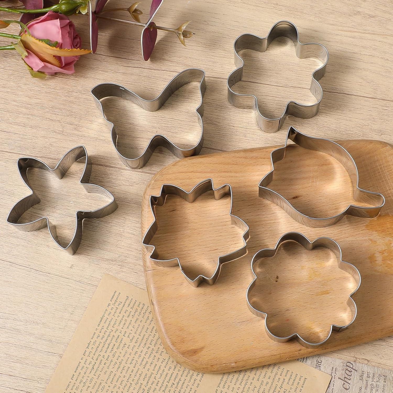 Juego de 6 Cortadores de Galletas Tweruna Acero Inoxidable