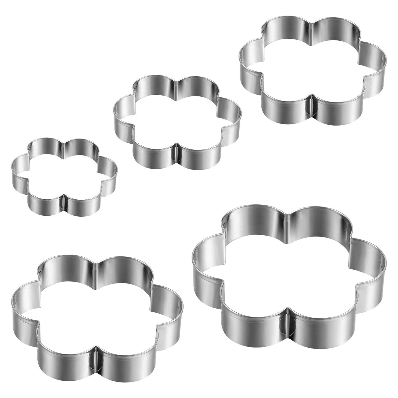 Juego de Cortadores de Galletas Flor de Concha Apausvcm - 5 Piezas