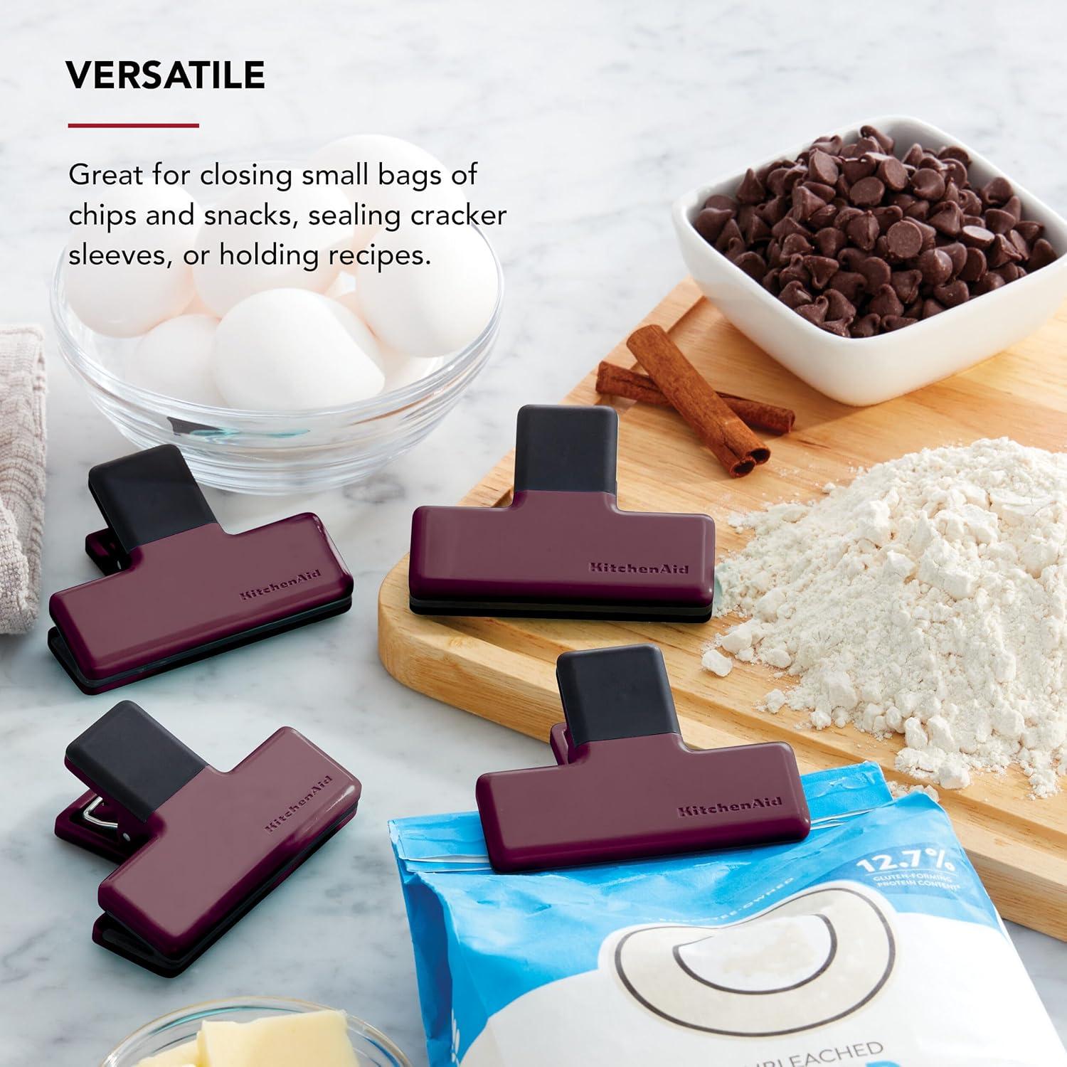 Juego de 4 Clips de Cocina Medianos KitchenAid Antideslizantes