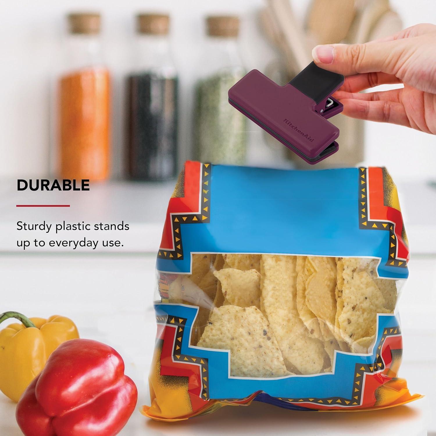 Juego de 4 Clips de Cocina Medianos KitchenAid Antideslizantes