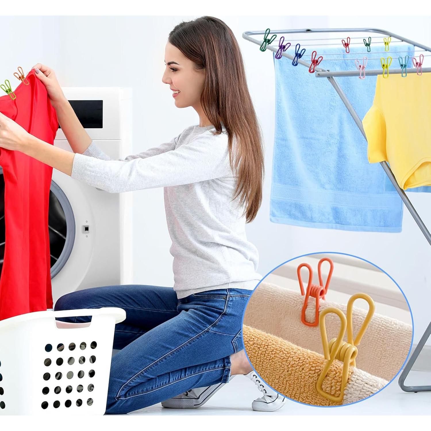 Paquete de 20 pinzas de ropa de acero inoxidable AskBed