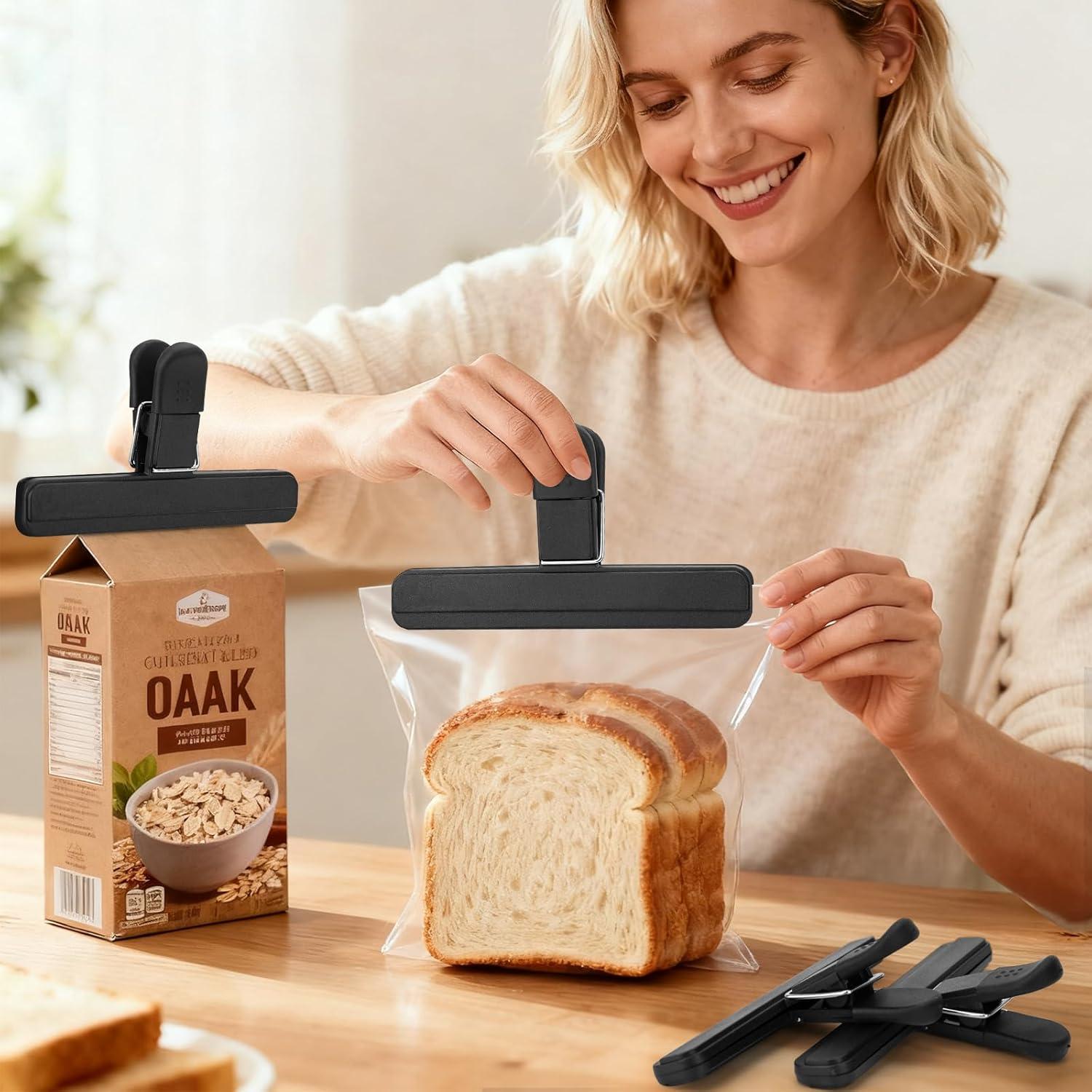 Pinzas para Alimentos EWOID - Paquete de 6, 15.24 x 8.89 cm