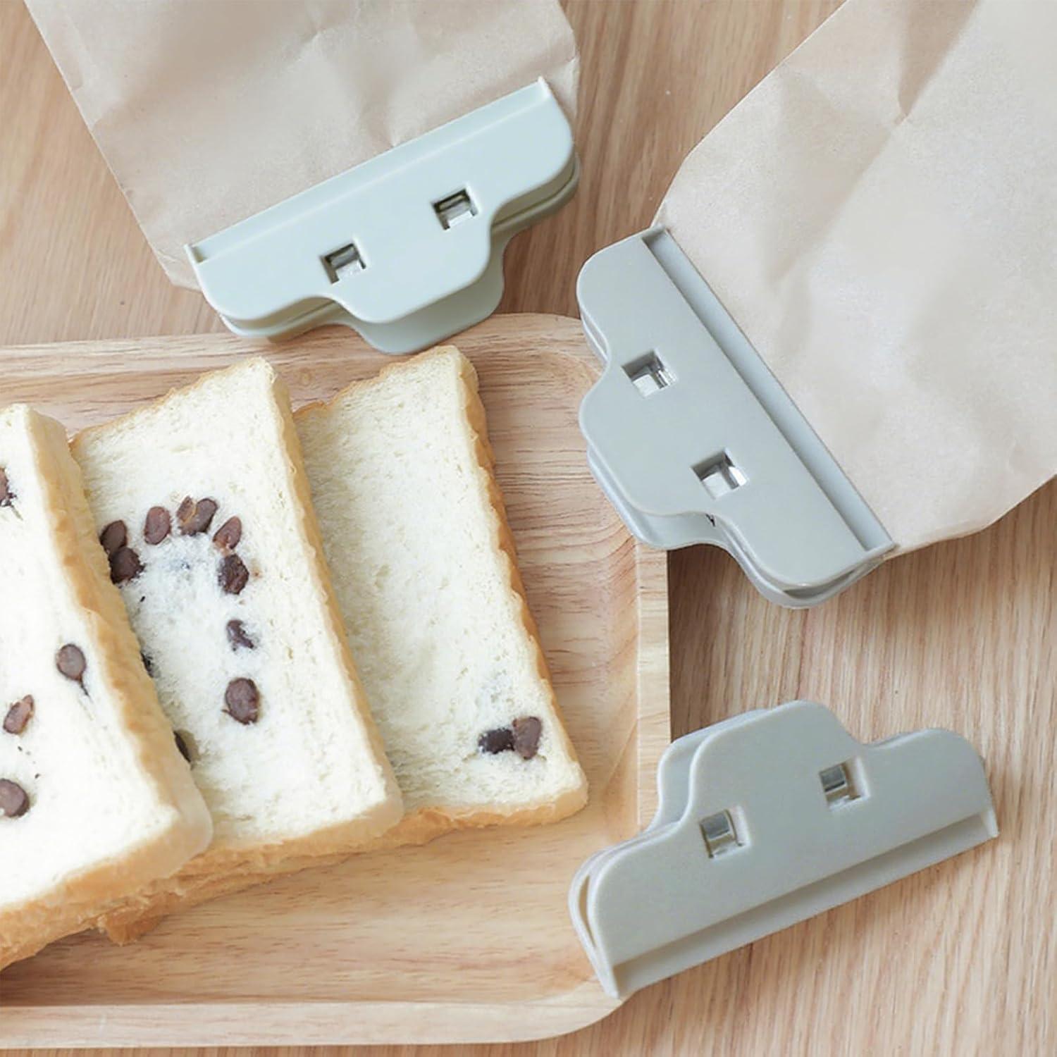 Pinzas para Alimentos IVICOO 6 Pcs Agarre Ancho Gris 10 cm