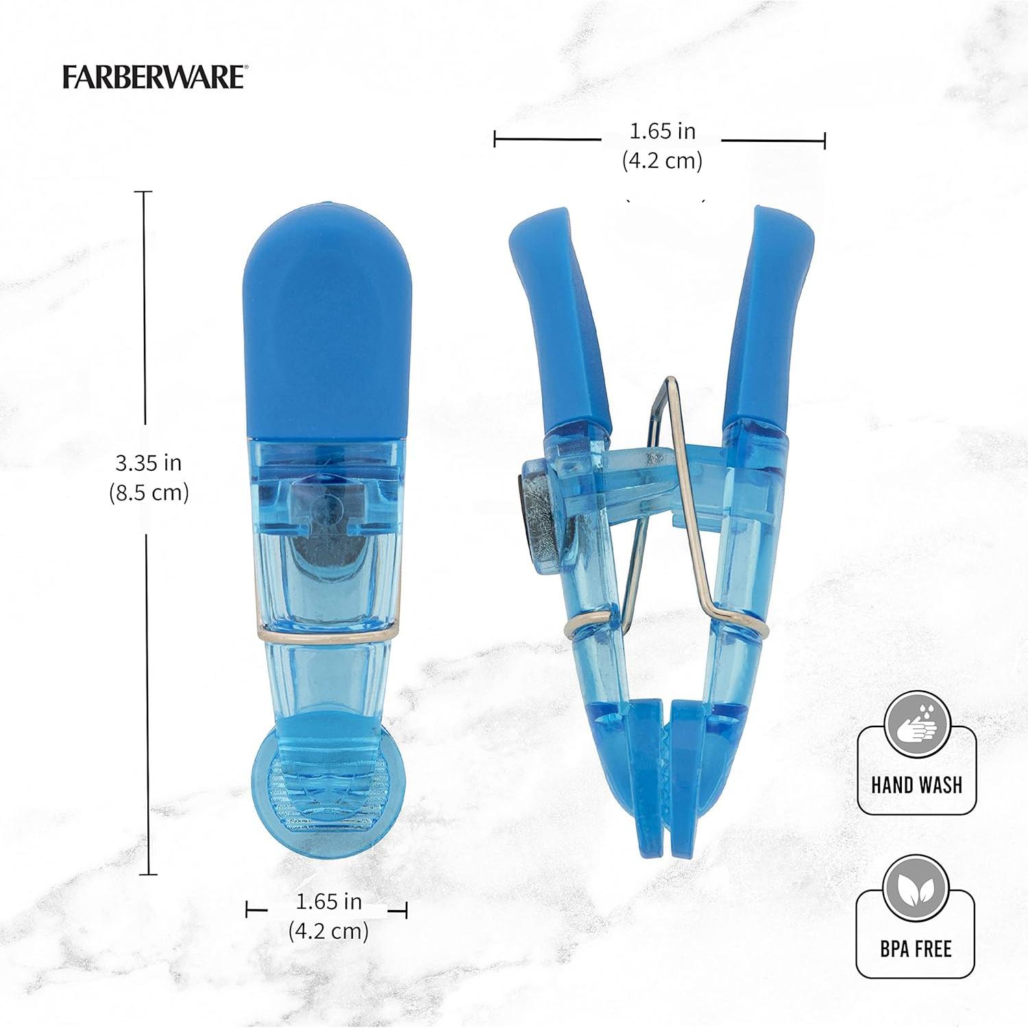 Conjunto de 15 Clips Magnéticos Farberware para Sellar Bolsas