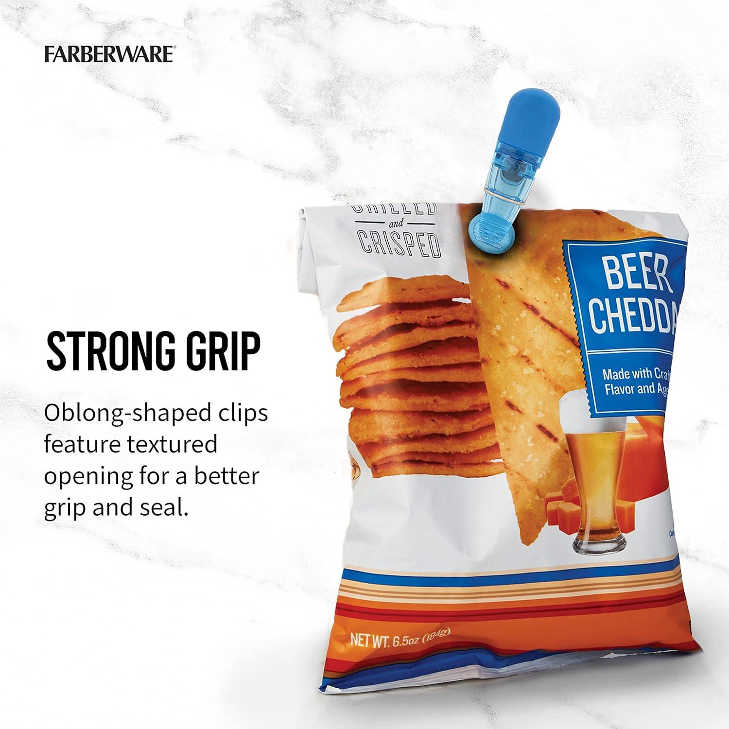 Conjunto de 15 Clips Magnéticos Farberware para Sellar Bolsas