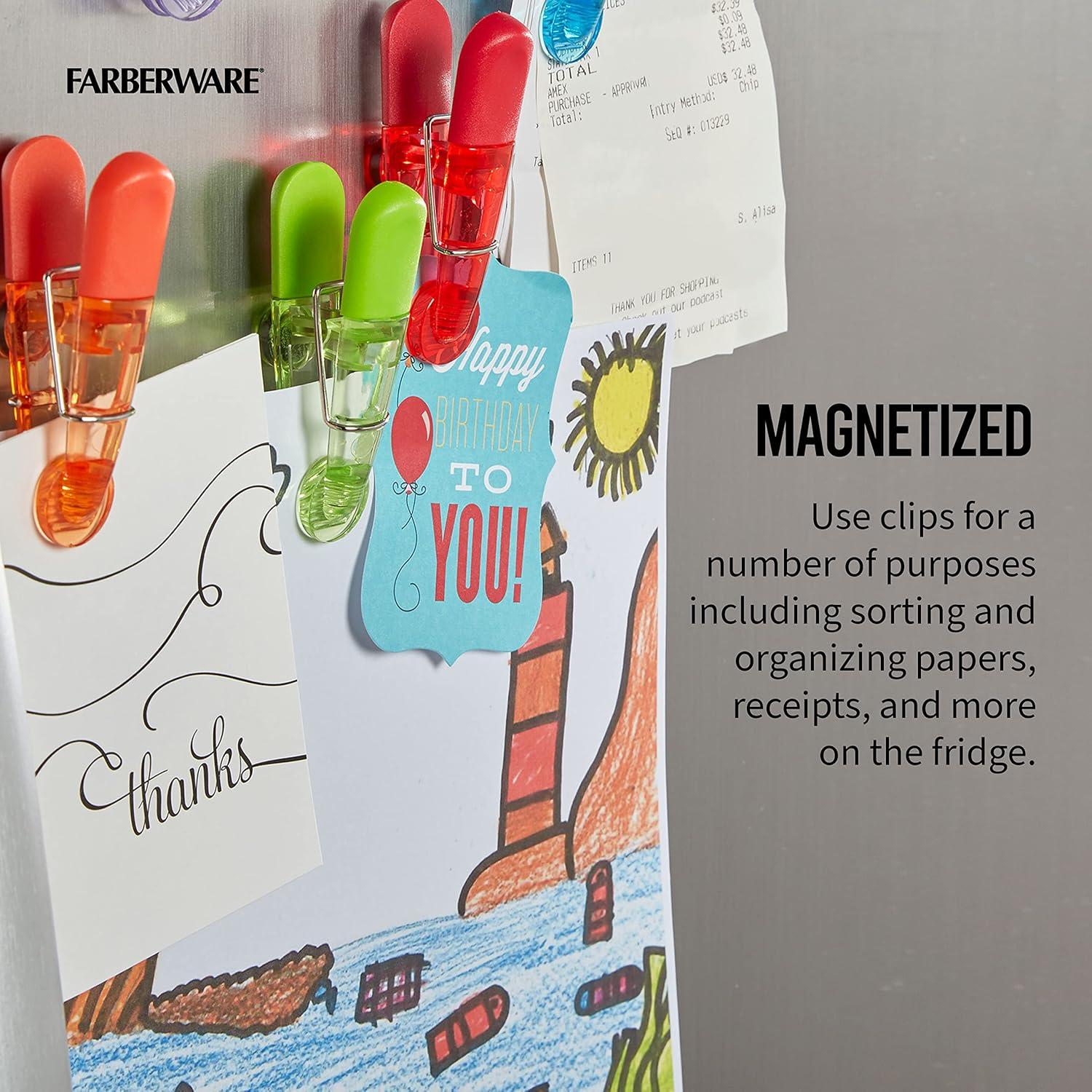 Conjunto de 15 Clips Magnéticos Farberware para Sellar Bolsas