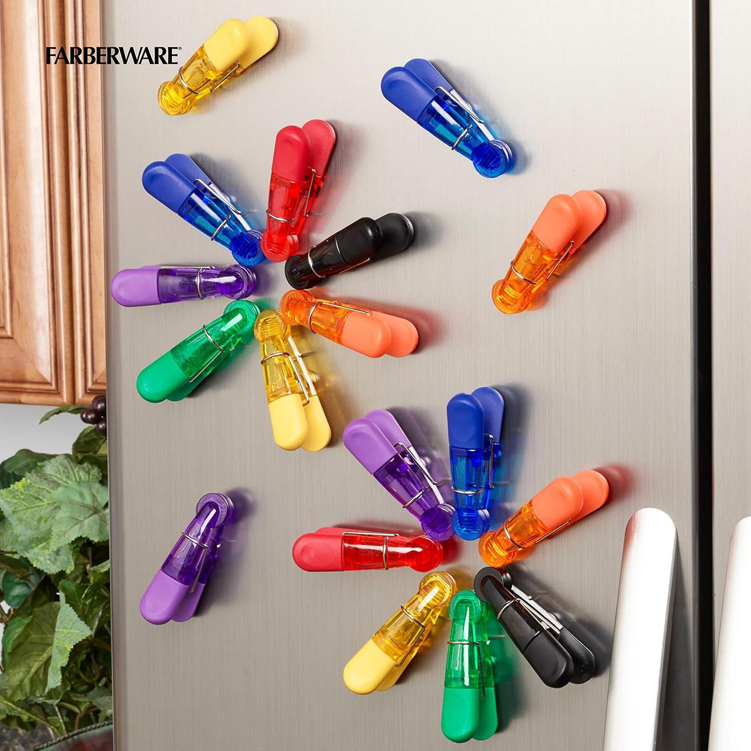 Conjunto de 15 Clips Magnéticos Farberware para Sellar Bolsas