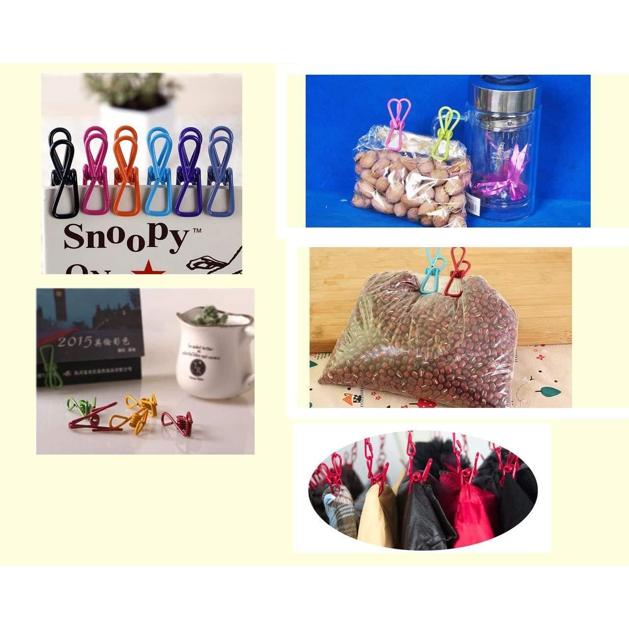 Pinzas Metálicas Yansanido 20 Pcs 5.5 cm Colores Mixtos