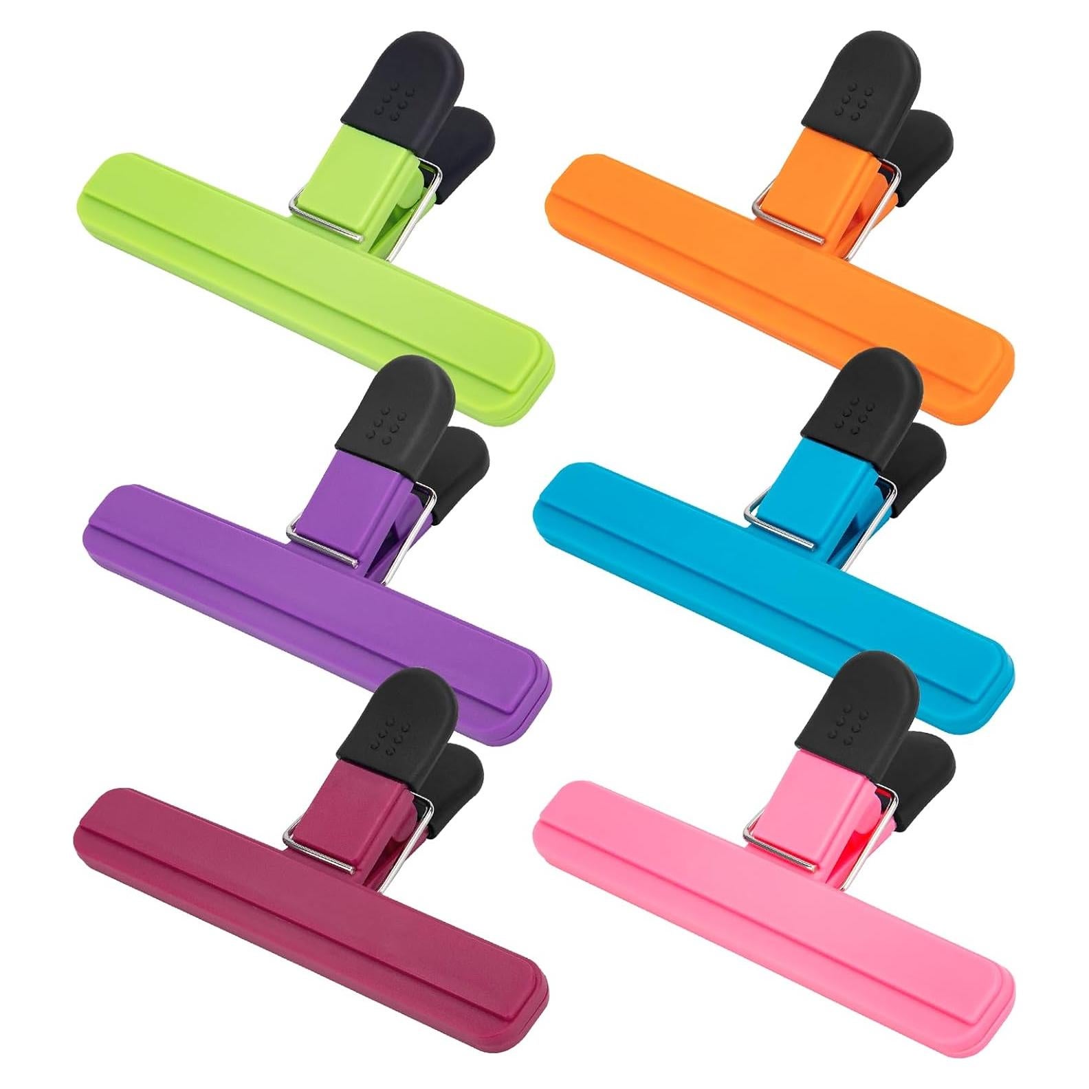 Clips para Papas OWLKELA, Paquete de 6 Colores, 15.24 cm