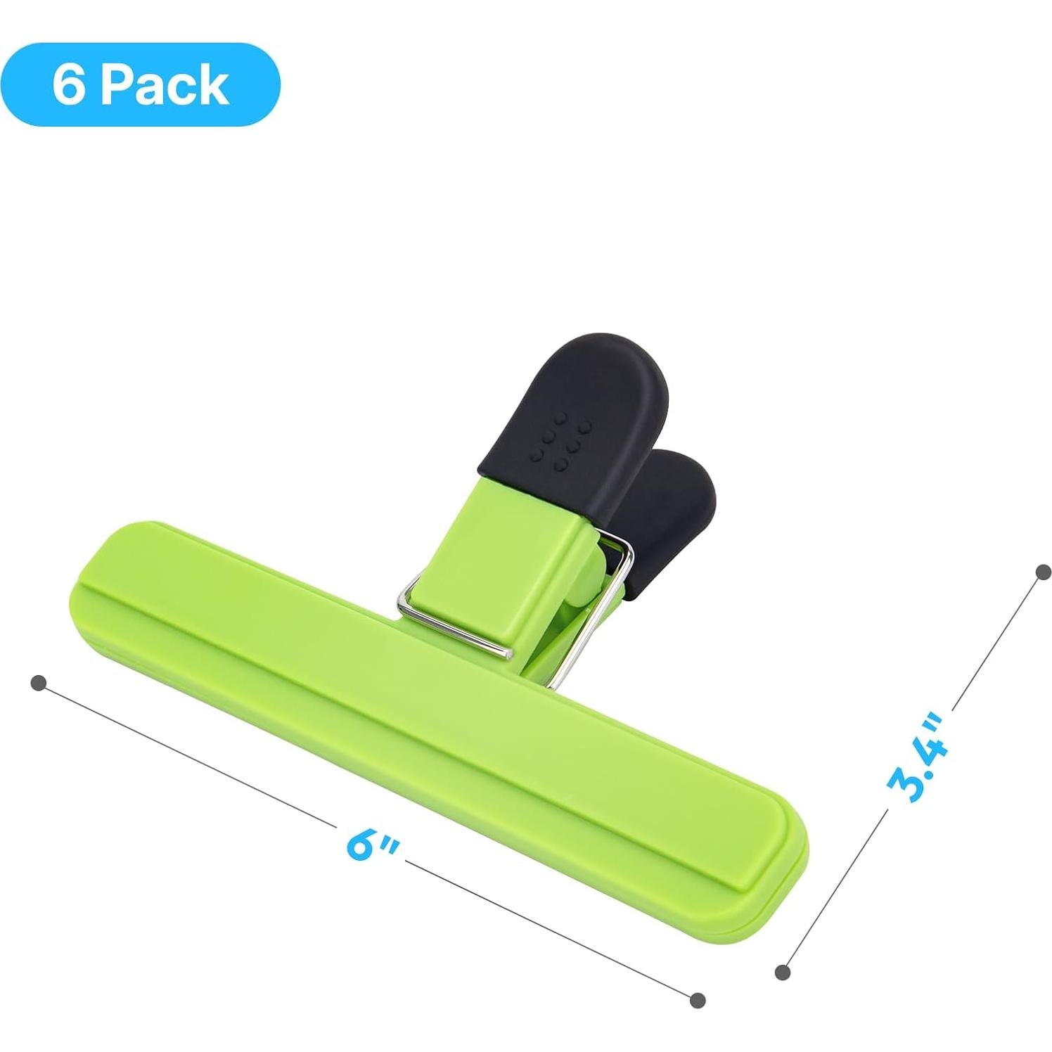 Clips para Papas OWLKELA, Paquete de 6 Colores, 15.24 cm