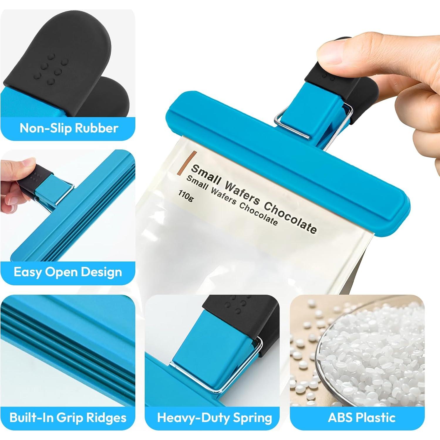 Clips para Papas OWLKELA, Paquete de 6 Colores, 15.24 cm