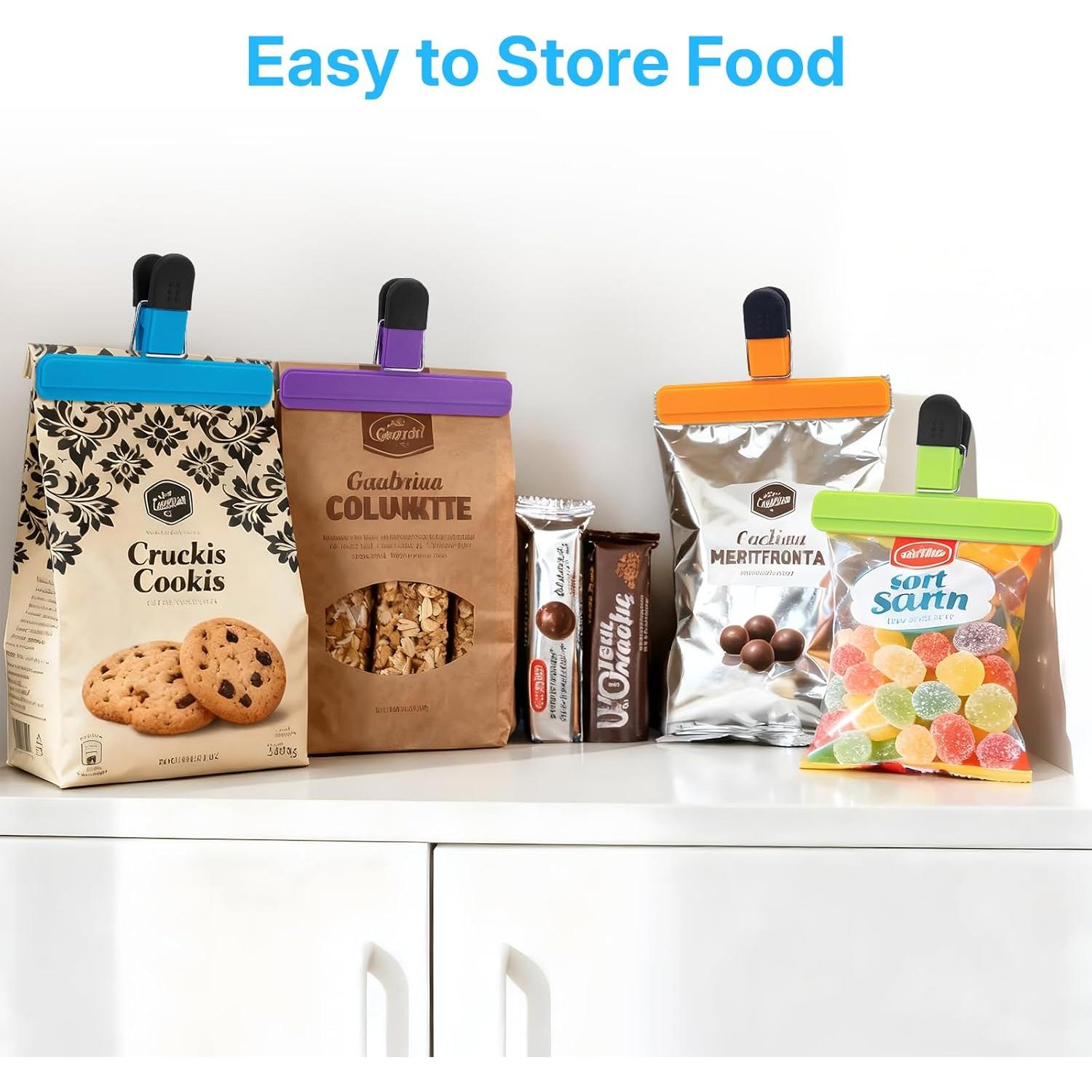 Clips para Papas OWLKELA, Paquete de 6 Colores, 15.24 cm