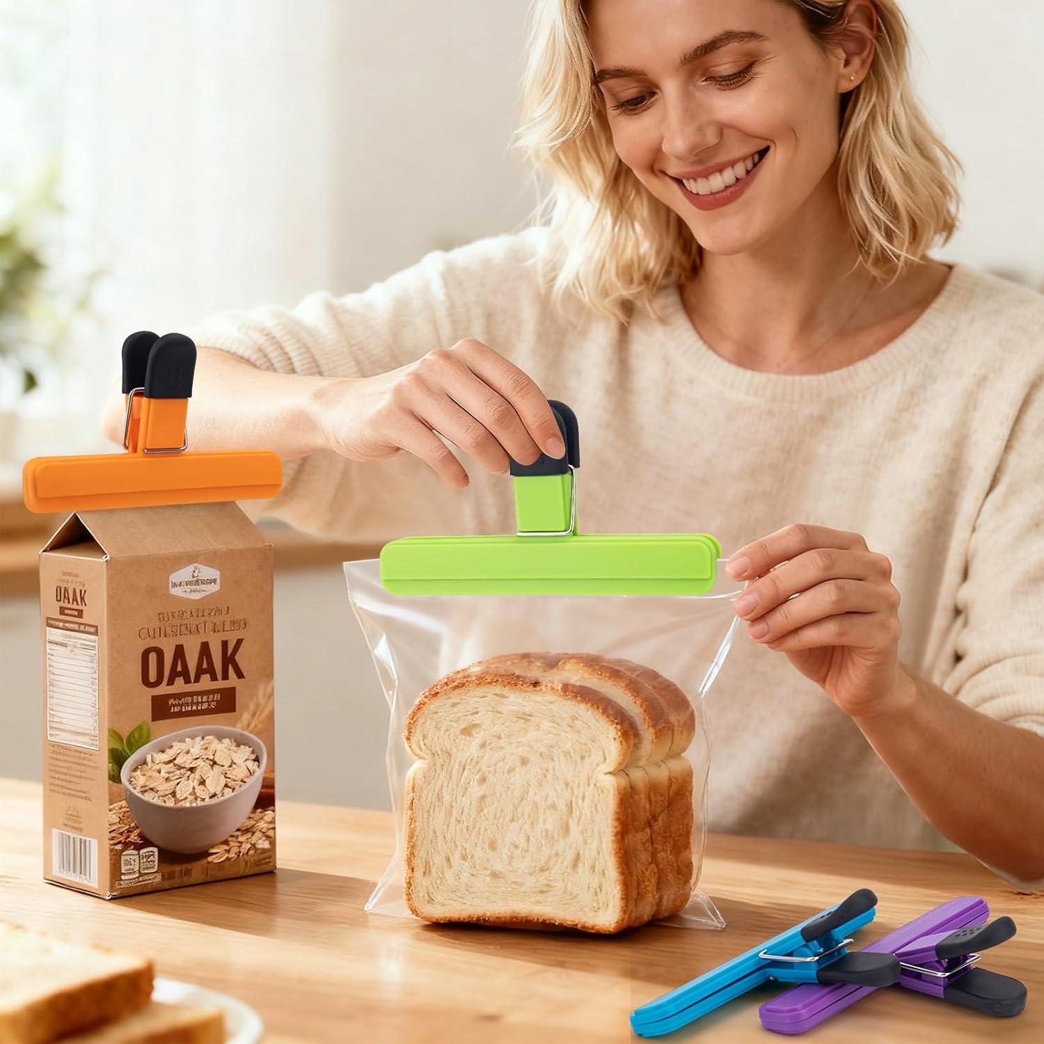 Clips para Papas OWLKELA, Paquete de 6 Colores, 15.24 cm