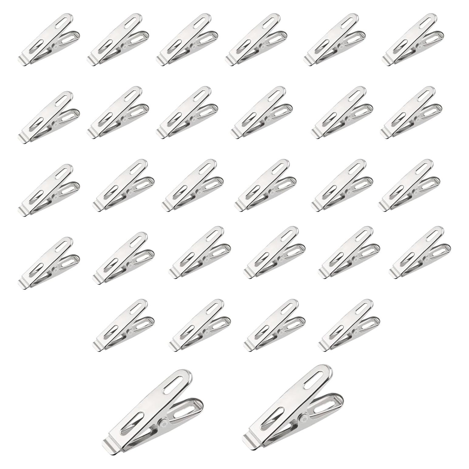 Juego de 30 Clips de Primavera Acero Inoxidable 5 cm ZHYOHEN