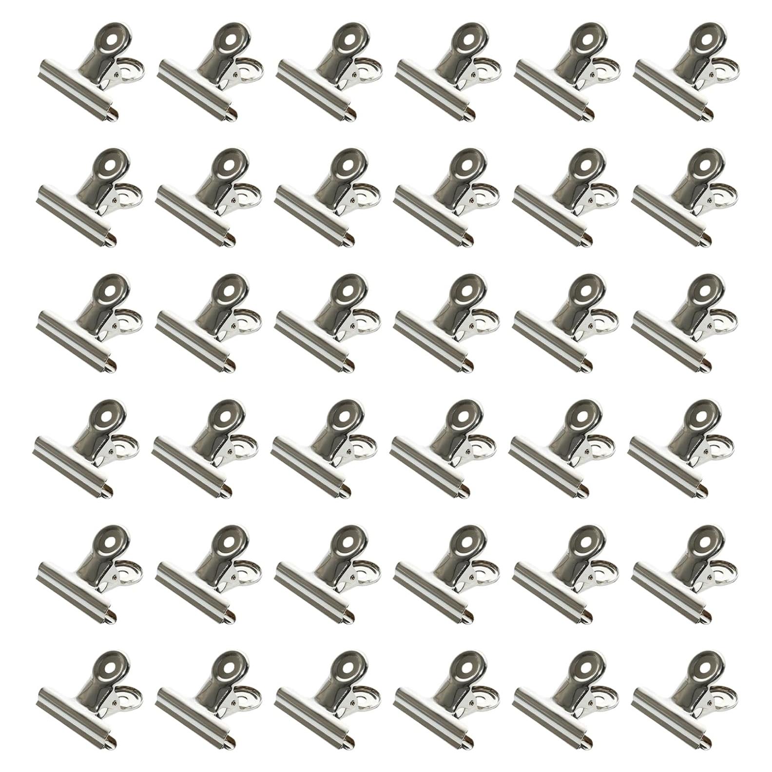 Clips de Binder Plateados Lilaly 30 Pcs 2.54 cm Multiusos