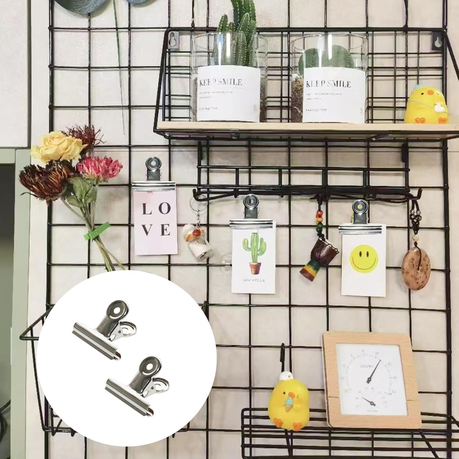 Clips de Binder Plateados Lilaly 30 Pcs 2.54 cm Multiusos