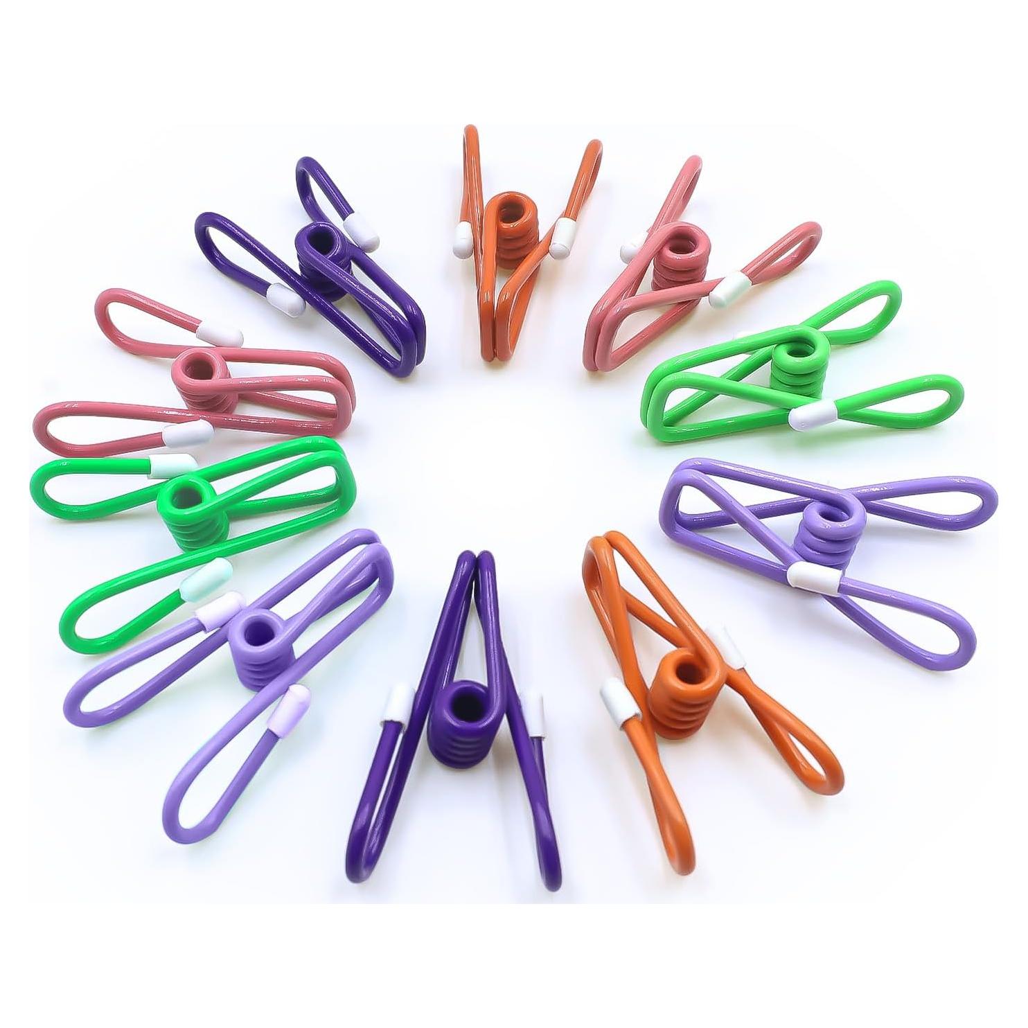 Paquete de 10 Pinzas de Metal ChicRange con Goma 5.7 cm