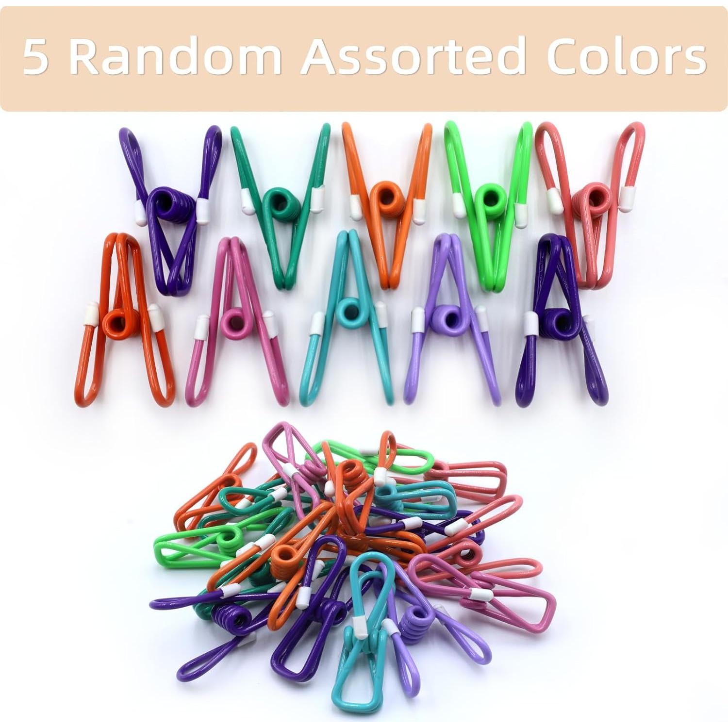 Paquete de 10 Pinzas de Metal ChicRange con Goma 5.7 cm