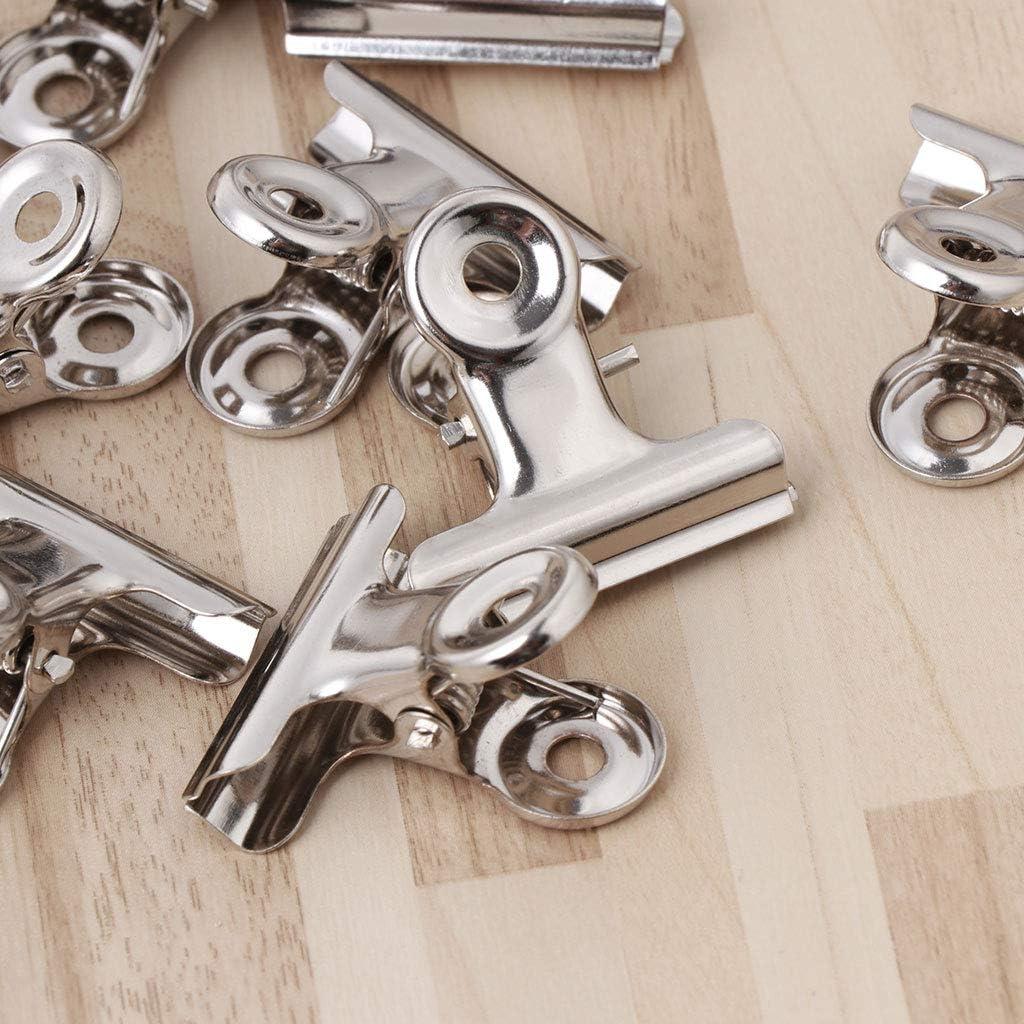 Clip de Metal Bulldog Grip ZHIZHOU 10 Piezas 3.1cm Acero Inoxidable