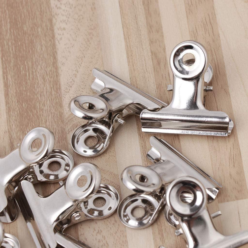 Clip de Metal Bulldog Grip ZHIZHOU 10 Piezas 3.1cm Acero Inoxidable