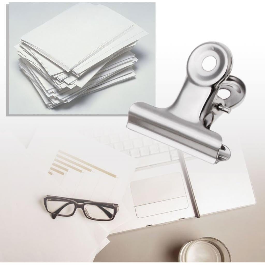 Clip de Metal Bulldog Grip ZHIZHOU 10 Piezas 3.1cm Acero Inoxidable