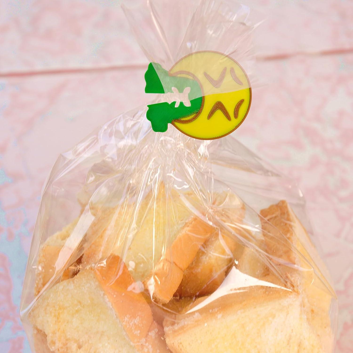 6 Clips de Pan Reutilizables SAMIQU - Selladores de Bolsa Divertidos