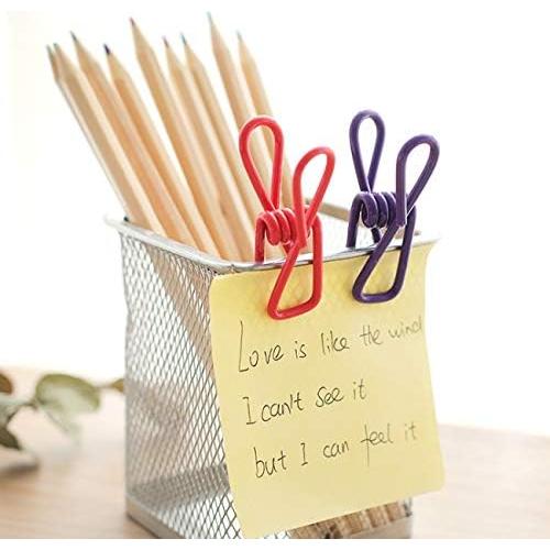 30 Clips de Chip Rojos Yansanido 5 cm Alta Elasticidad