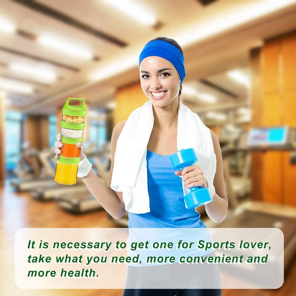 Tarros Apilables Seleware para Snacks, 4 Piezas 916ml Verde