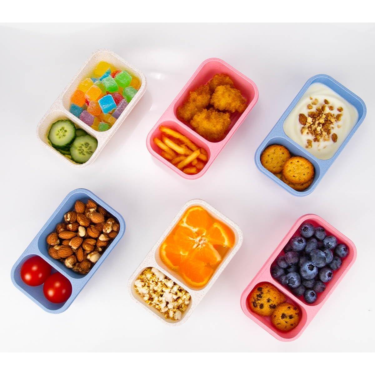 Contenedores de Snack Reutilizables DOSEWART 2 Compartimentos 260g