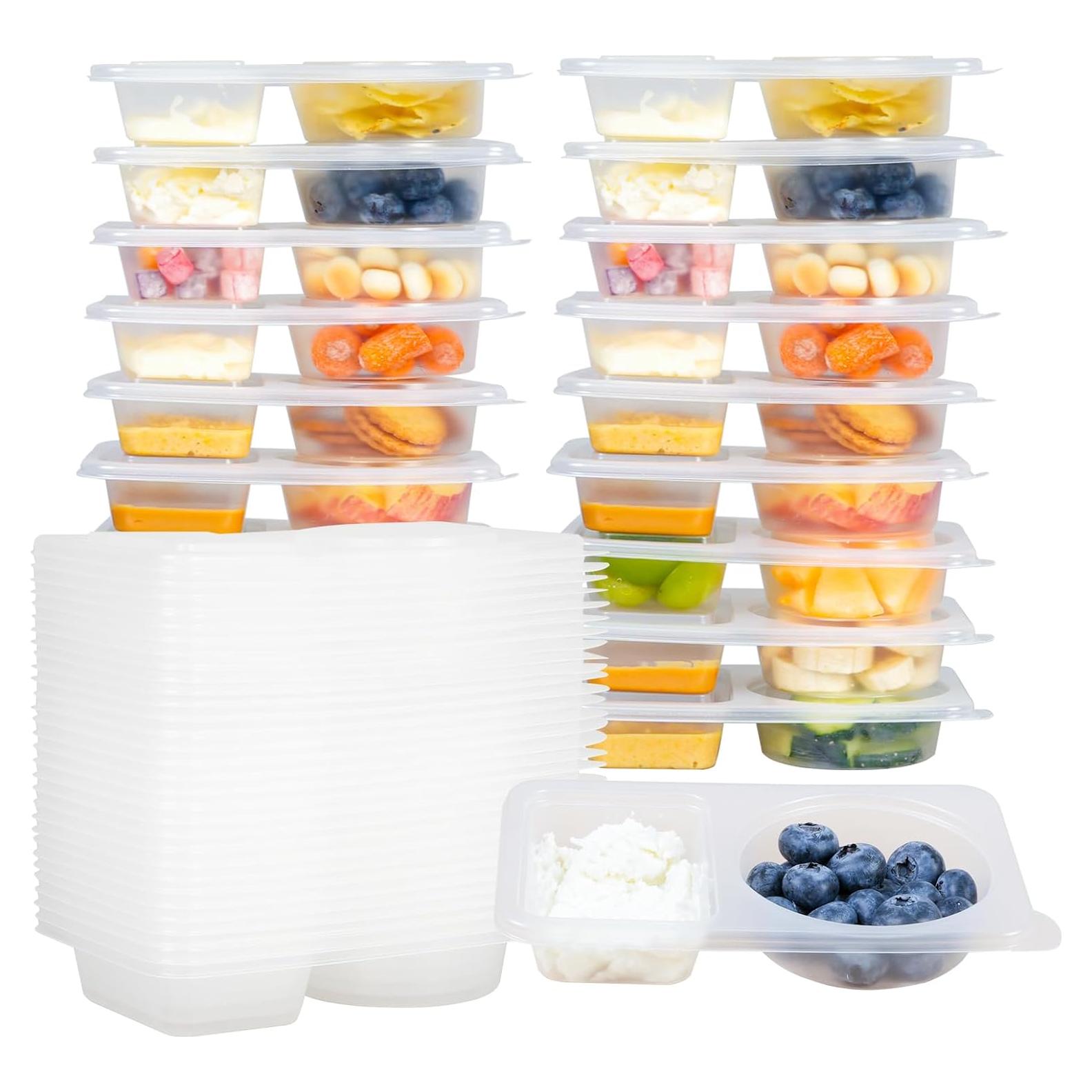 Paquete de 20 Contenedores de Snack Reutilizables ZMLLAYE