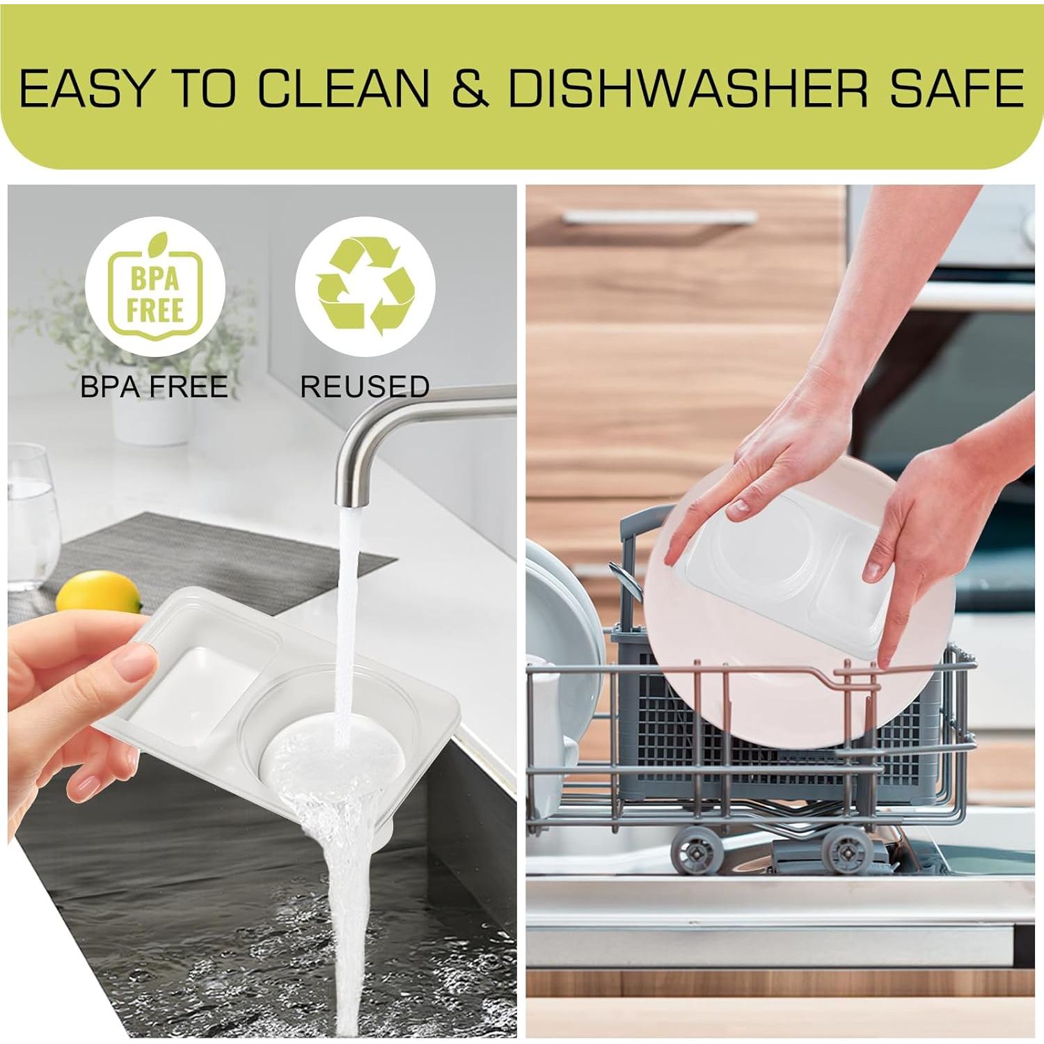 Paquete de 20 Contenedores de Snack Reutilizables ZMLLAYE