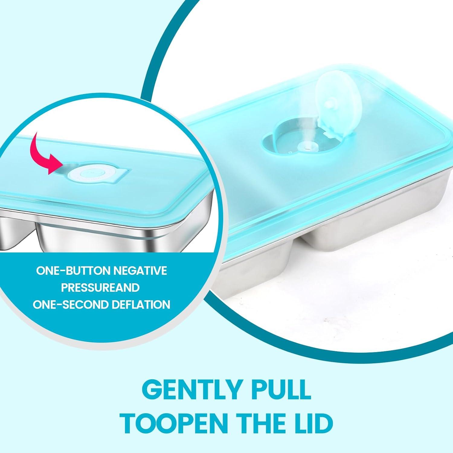 Contenedores de Snack Reutilizables Tikmos - Acero Inoxidable 4 Pzas