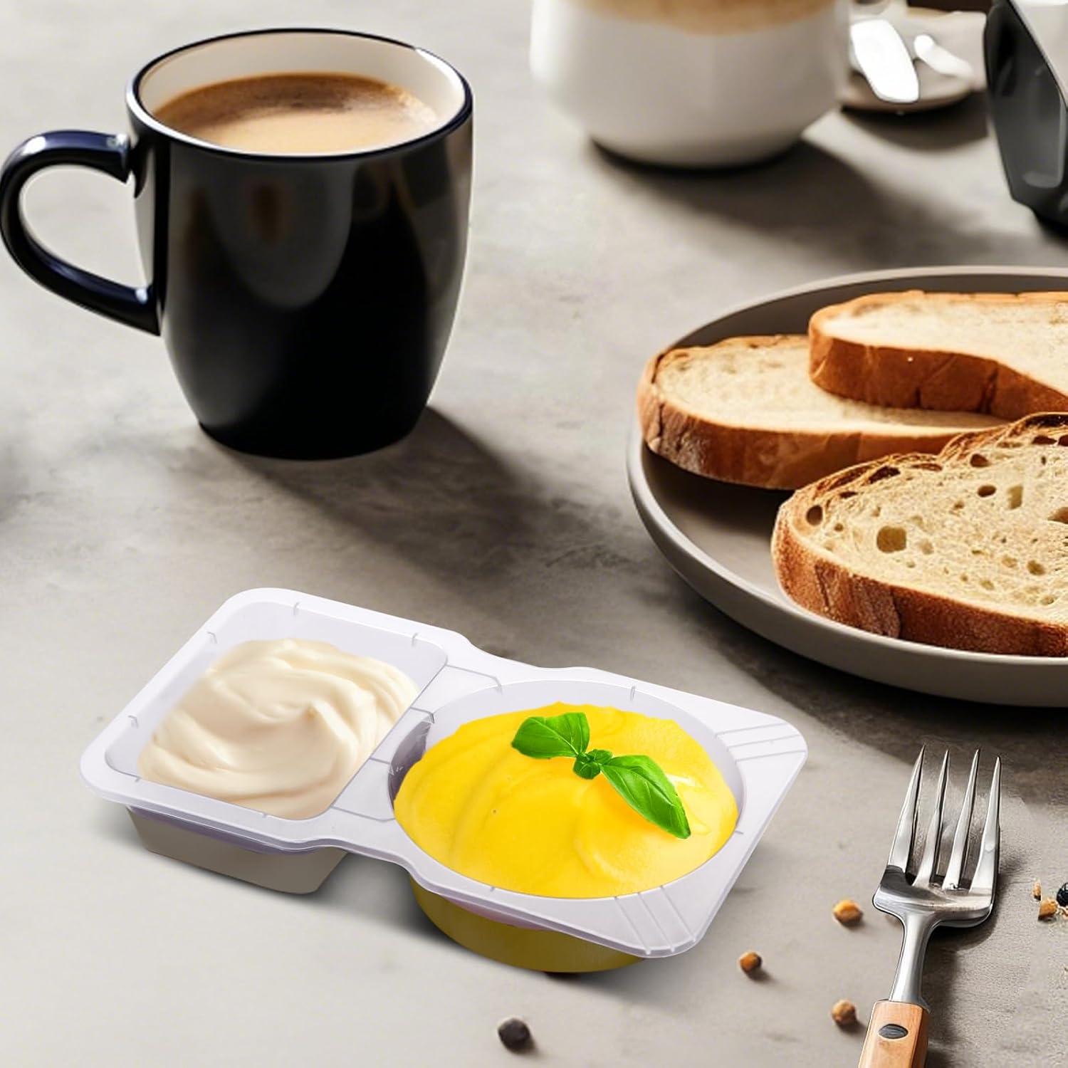 15 Sets Contenedores Reutilizables Doble Compartimento Evmliy