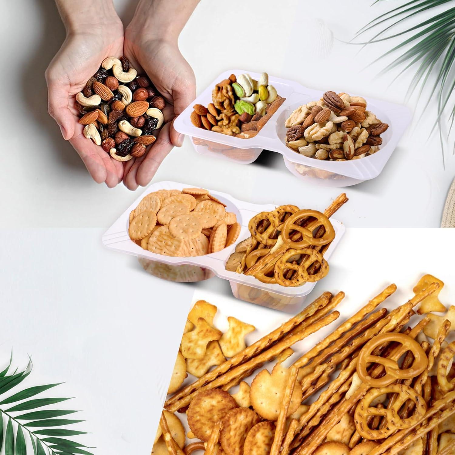 15 Sets Contenedores Reutilizables Doble Compartimento Evmliy