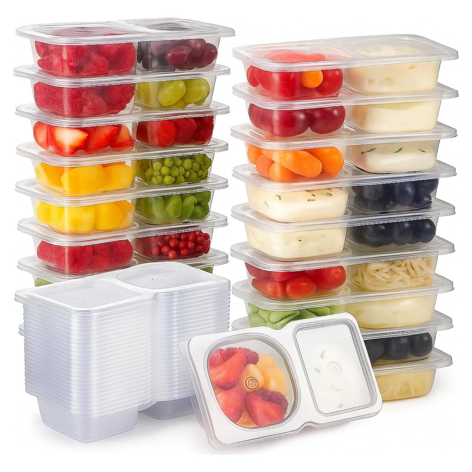 20 Contenedores Reutilizables para Snacks Blacksof 135ml