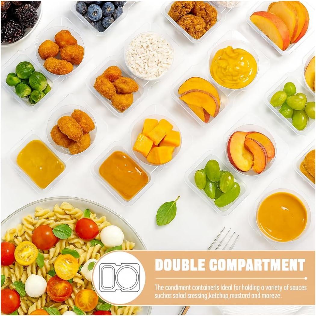 20 Contenedores Reutilizables para Snacks Blacksof 135ml