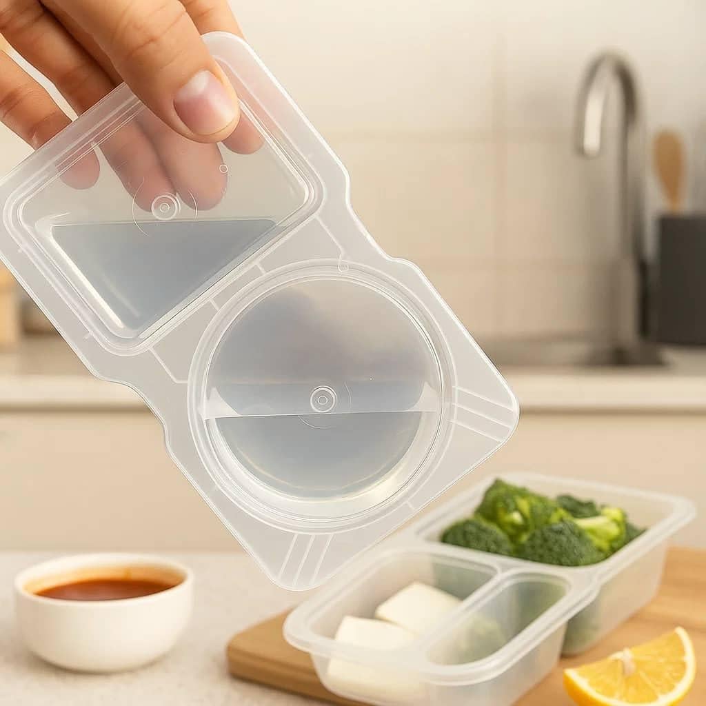 20 Contenedores Reutilizables para Snacks Blacksof 135ml